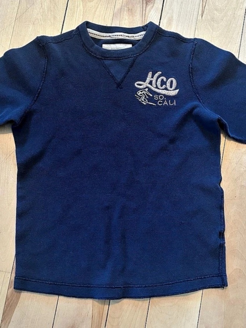 Hollister Co. So Cal Thermal Long Sleeve Graphic Tee Blue Men’s M